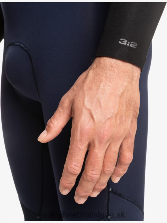 3/2 každodenný neopren so zadným zipsom Quiksilver muži B80HXR927 tmavá námornícka/čierna