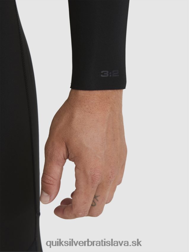 3/2 každodenný neopren so zadným zipsom Quiksilver muži B80HXR928 čierna