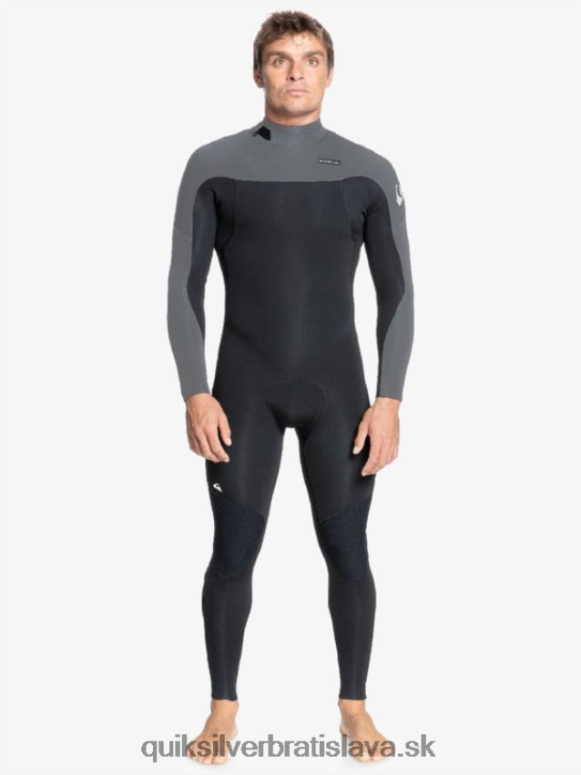 Neoprén so zapínaním na zips na 4/3 každodenného dňa Quiksilver muži B80HXR1173 čierny/delový kov