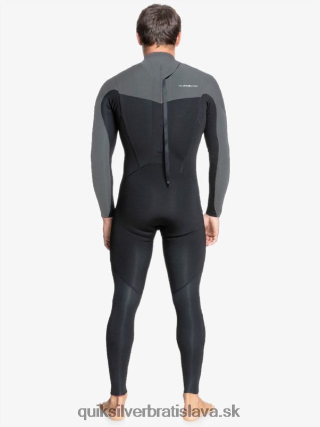 Neoprén so zapínaním na zips na 4/3 každodenného dňa Quiksilver muži B80HXR1173 čierny/delový kov