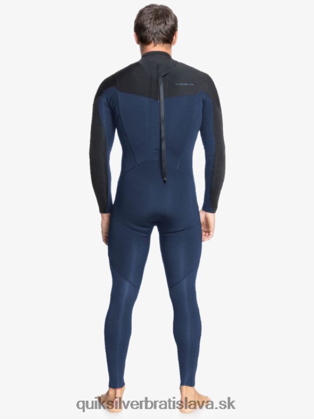 Neoprén so zapínaním na zips na 4/3 každodenného dňa Quiksilver muži B80HXR1175 tmavá námornícka/čierna