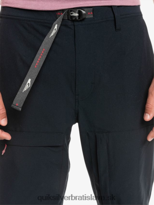 cargo nohavice morského dna Quiksilver muži B80HXR1847 čierna