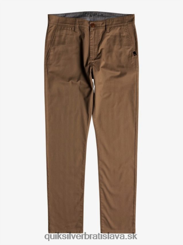 každodenné chino vreckové nohavice Quiksilver muži B80HXR1159 brestový