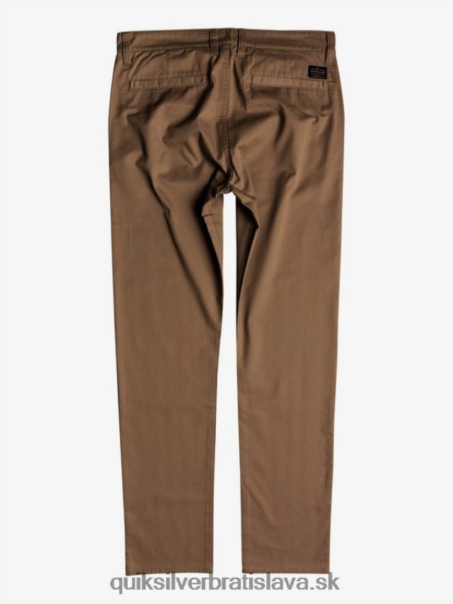 každodenné chino vreckové nohavice Quiksilver muži B80HXR1159 brestový