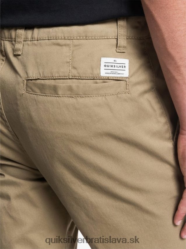 každodenné chino vreckové nohavice Quiksilver muži B80HXR1159 brestový