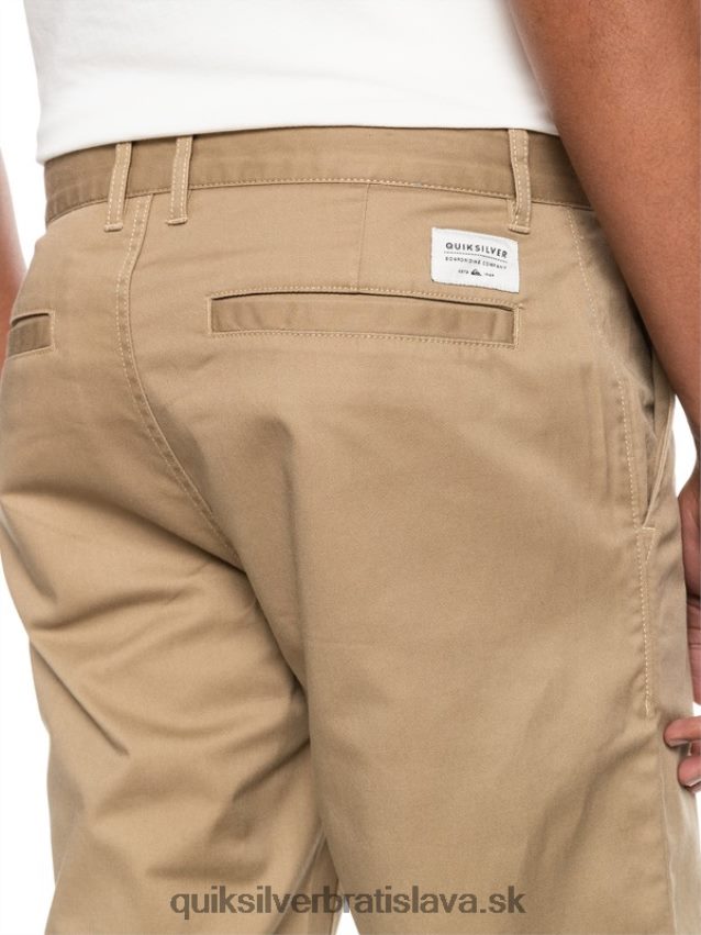 každodenné chino vreckové nohavice Quiksilver muži B80HXR1159 brestový