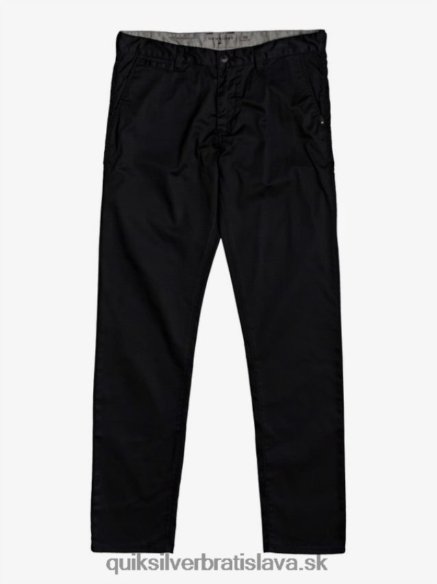 každodenné chino vreckové nohavice Quiksilver muži B80HXR1160 čierna