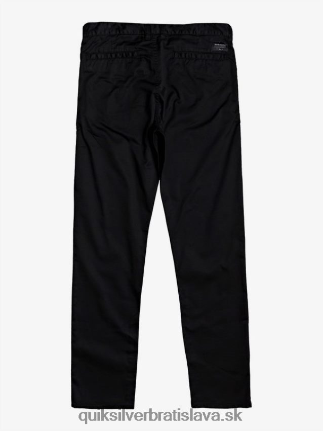 každodenné chino vreckové nohavice Quiksilver muži B80HXR1160 čierna