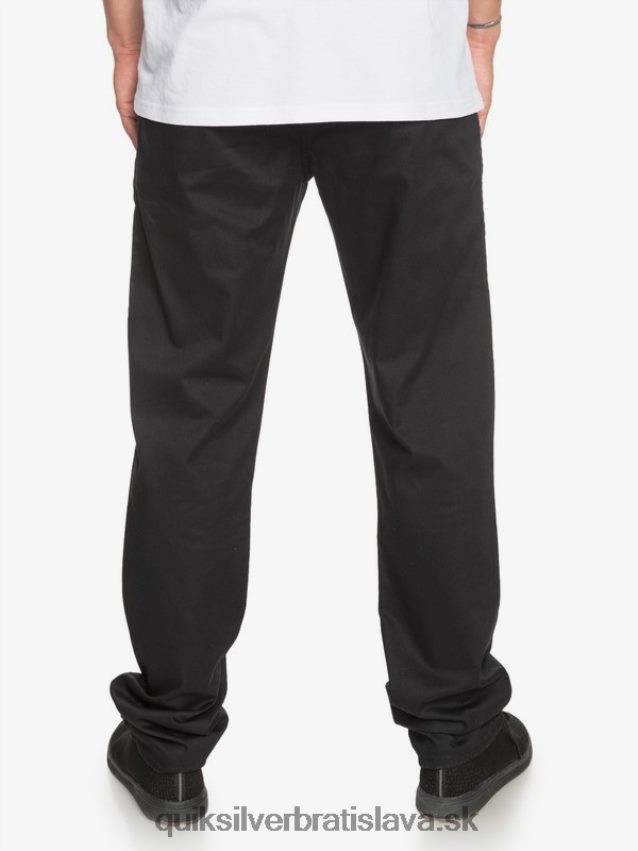každodenné chino vreckové nohavice Quiksilver muži B80HXR1160 čierna