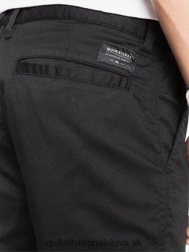 každodenné chino vreckové nohavice Quiksilver muži B80HXR1160 čierna