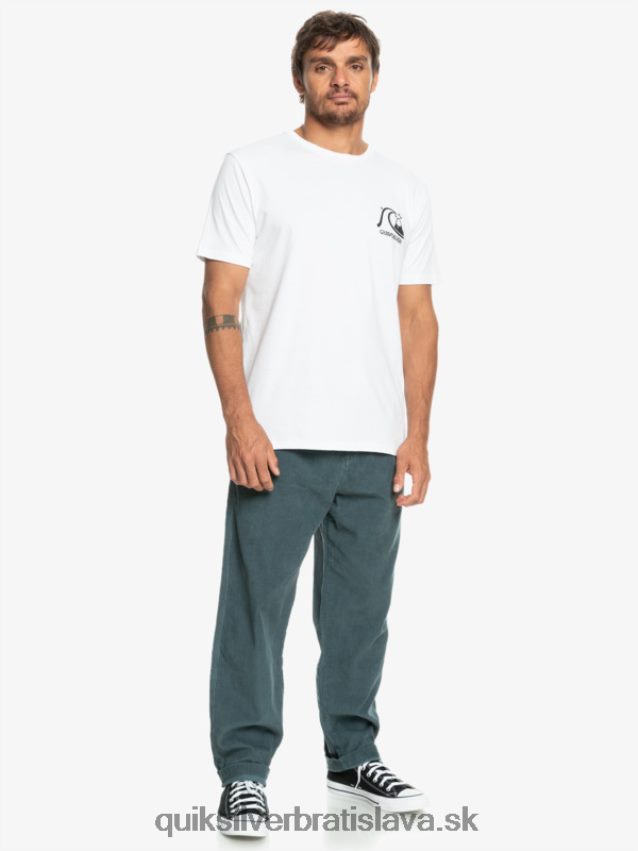 manšestrové nohavice cord beach cruiser Quiksilver muži B80HXR921 tmavá bridlica