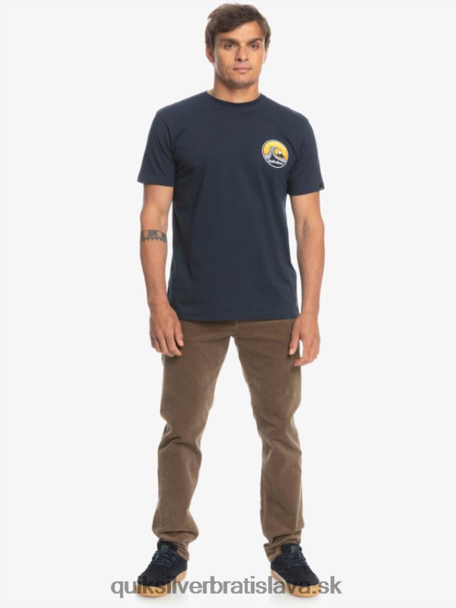 manšestrové nohavice kracker cordur Quiksilver muži B80HXR1547 čokoládový kúsok