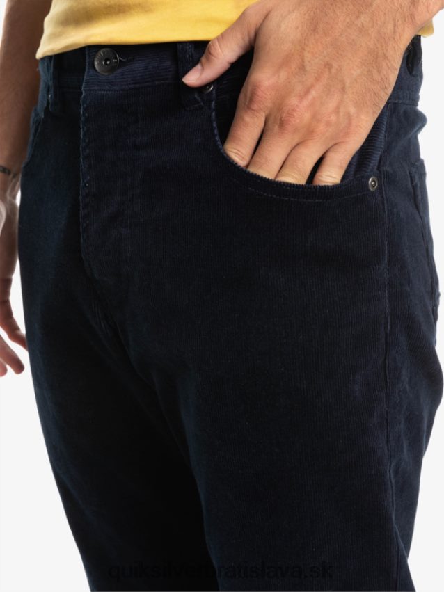 manšestrové nohavice kracker cordur Quiksilver muži B80HXR1548 námornícke sako