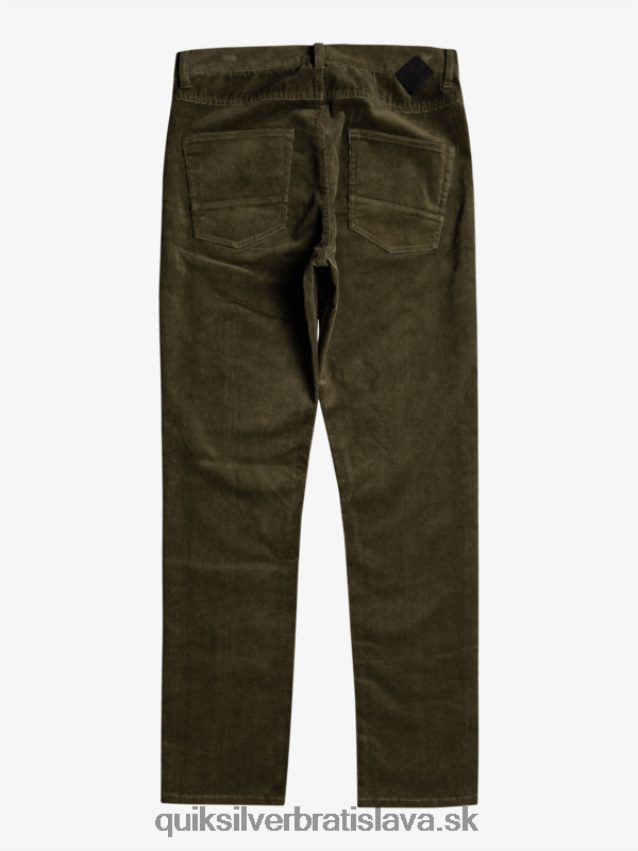 manšestrové nohavice kracker cordur Quiksilver muži B80HXR1549 hroznový list