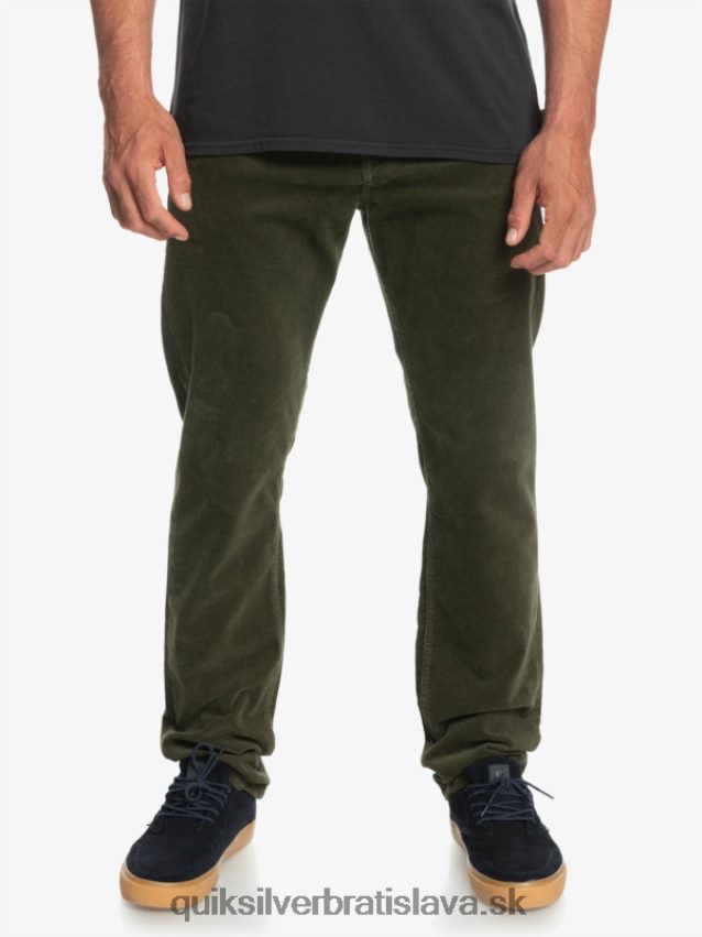 manšestrové nohavice kracker cordur Quiksilver muži B80HXR1549 hroznový list