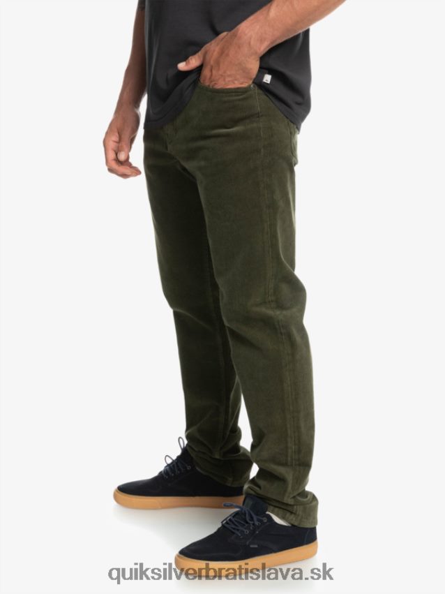 manšestrové nohavice kracker cordur Quiksilver muži B80HXR1549 hroznový list