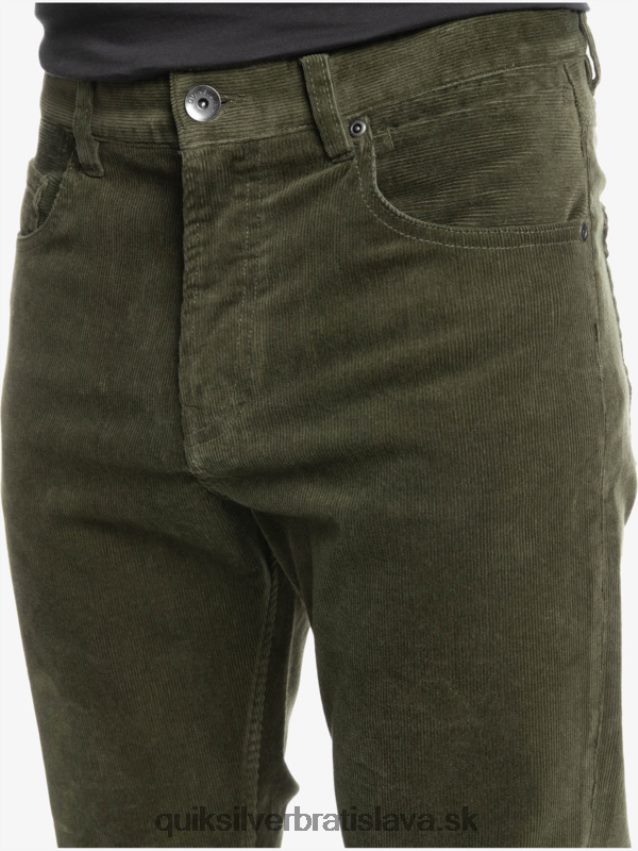 manšestrové nohavice kracker cordur Quiksilver muži B80HXR1549 hroznový list