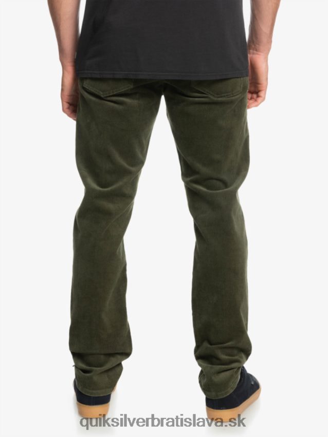manšestrové nohavice kracker cordur Quiksilver muži B80HXR1549 hroznový list