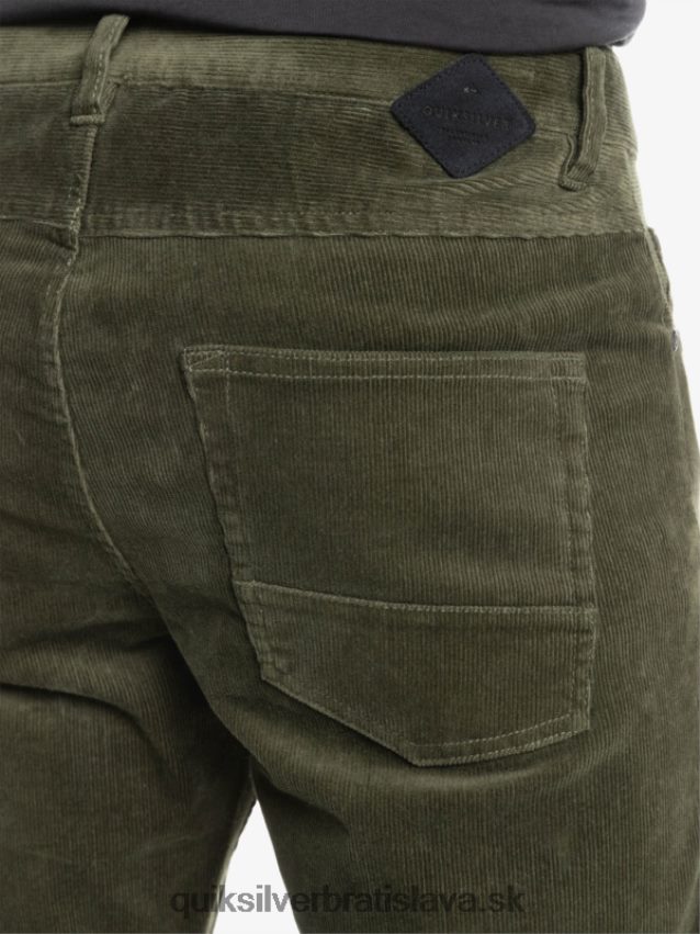 manšestrové nohavice kracker cordur Quiksilver muži B80HXR1549 hroznový list