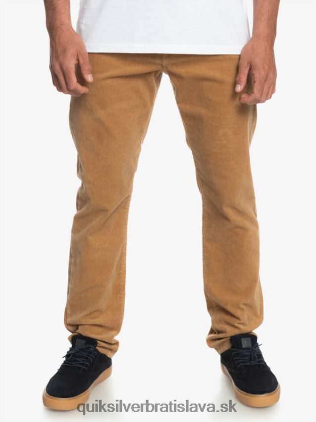 manšestrové nohavice kracker cordur Quiksilver muži B80HXR1550 plage