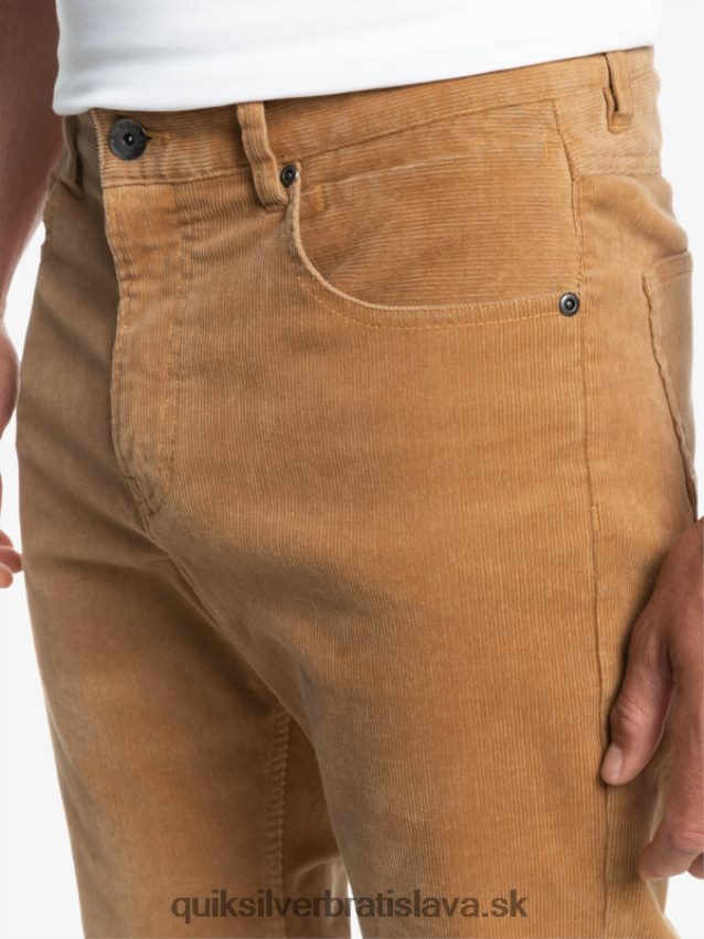 manšestrové nohavice kracker cordur Quiksilver muži B80HXR1550 plage