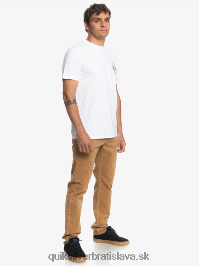 manšestrové nohavice kracker cordur Quiksilver muži B80HXR1550 plage
