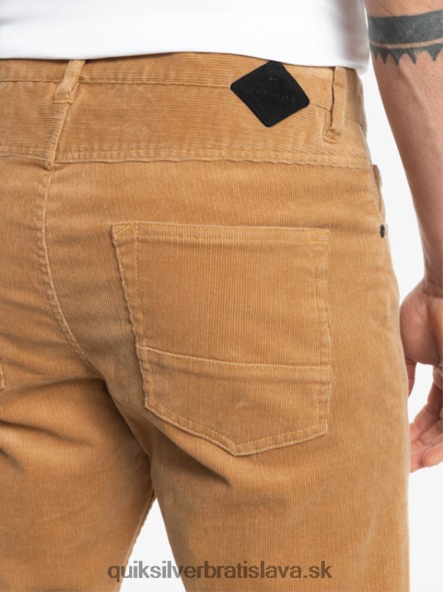 manšestrové nohavice kracker cordur Quiksilver muži B80HXR1550 plage
