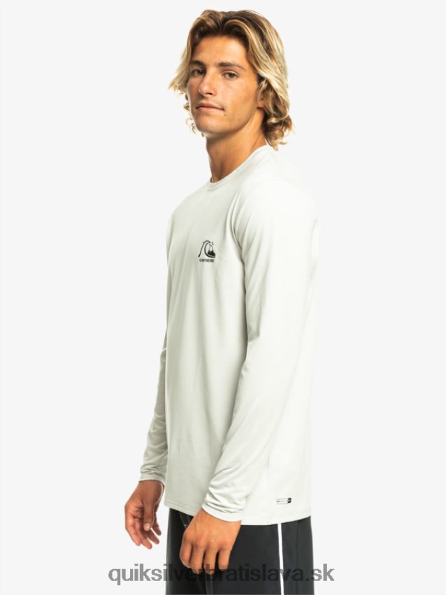 Dedičské vresové tričko na surf s dlhým rukávom upf 50 Quiksilver muži B80HXR1469 šedofialový vres