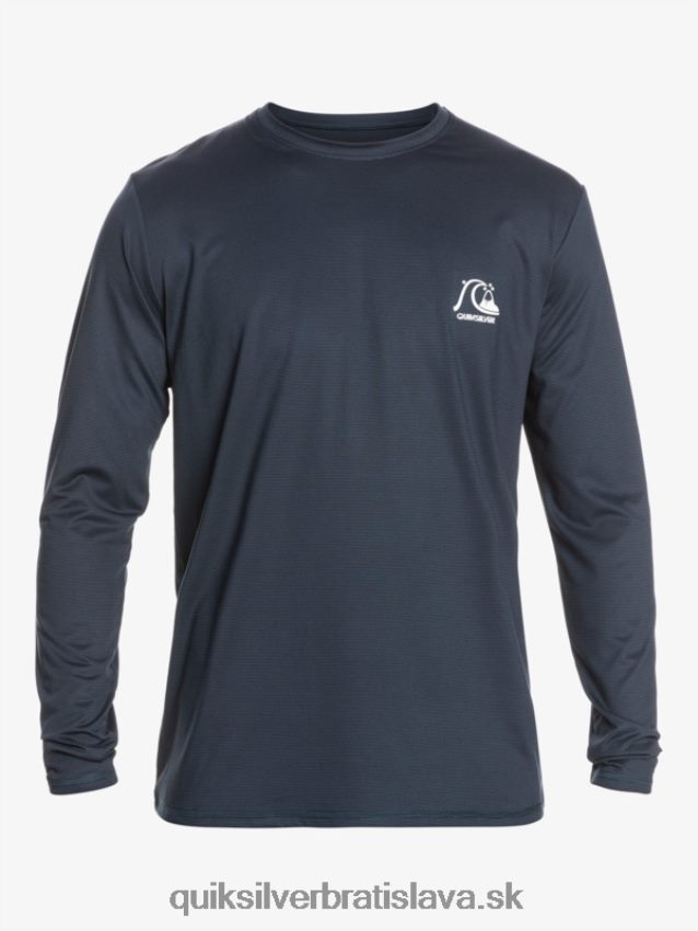 Dedičské vresové tričko na surf s dlhým rukávom upf 50 Quiksilver muži B80HXR1470 polnočný námornícky vres