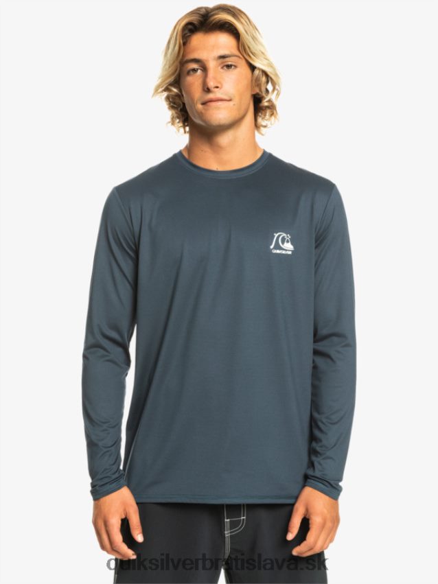 Dedičské vresové tričko na surf s dlhým rukávom upf 50 Quiksilver muži B80HXR1470 polnočný námornícky vres