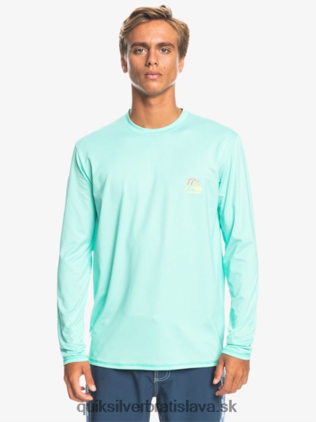 Dedičské vresové tričko na surf s dlhým rukávom upf 50 Quiksilver muži B80HXR1471 bazén zelený vres