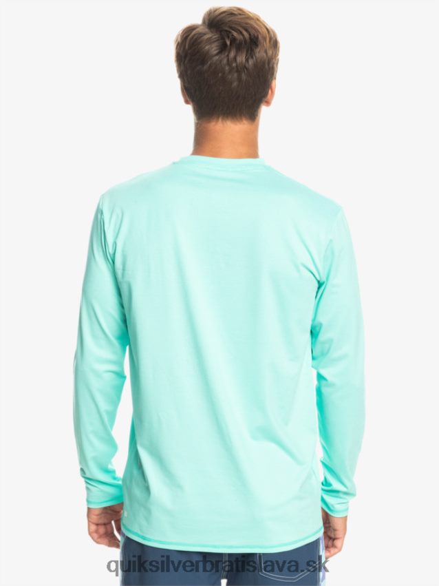 Dedičské vresové tričko na surf s dlhým rukávom upf 50 Quiksilver muži B80HXR1471 bazén zelený vres