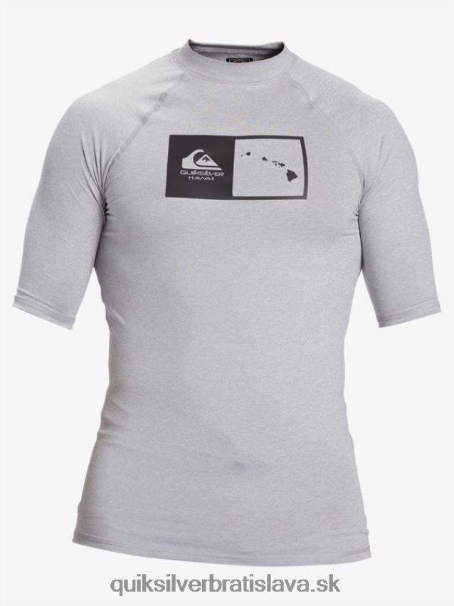 Havajské surfové tričko s krátkym rukávom upf 50 Quiksilver muži B80HXR1169 vres so snehom