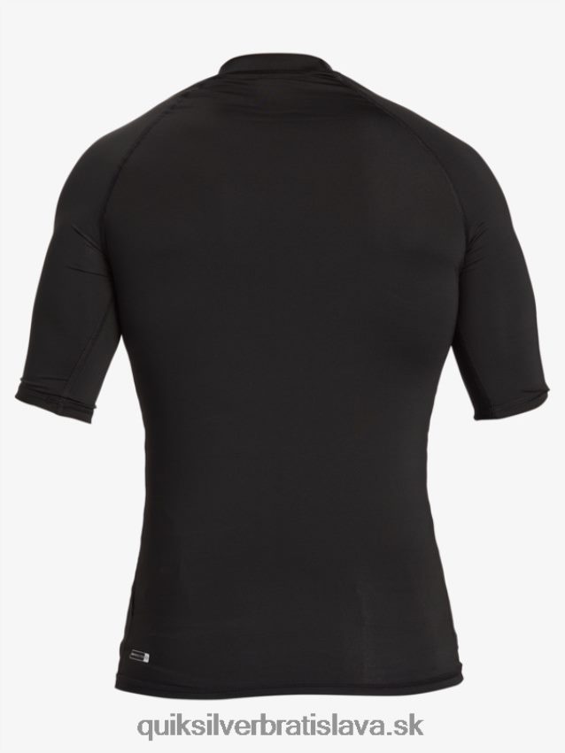 Havajské surfové tričko s krátkym rukávom upf 50 Quiksilver muži B80HXR1170 čierna