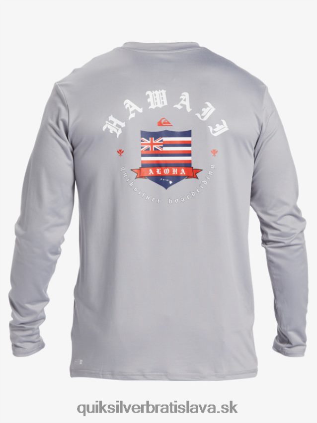 Hawaii royalty upf 50 tričko na surfovanie s dlhým rukávom Quiksilver muži B80HXR925 fujavica