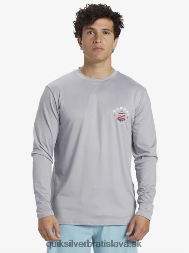Hawaii royalty upf 50 tričko na surfovanie s dlhým rukávom Quiksilver muži B80HXR925 fujavica