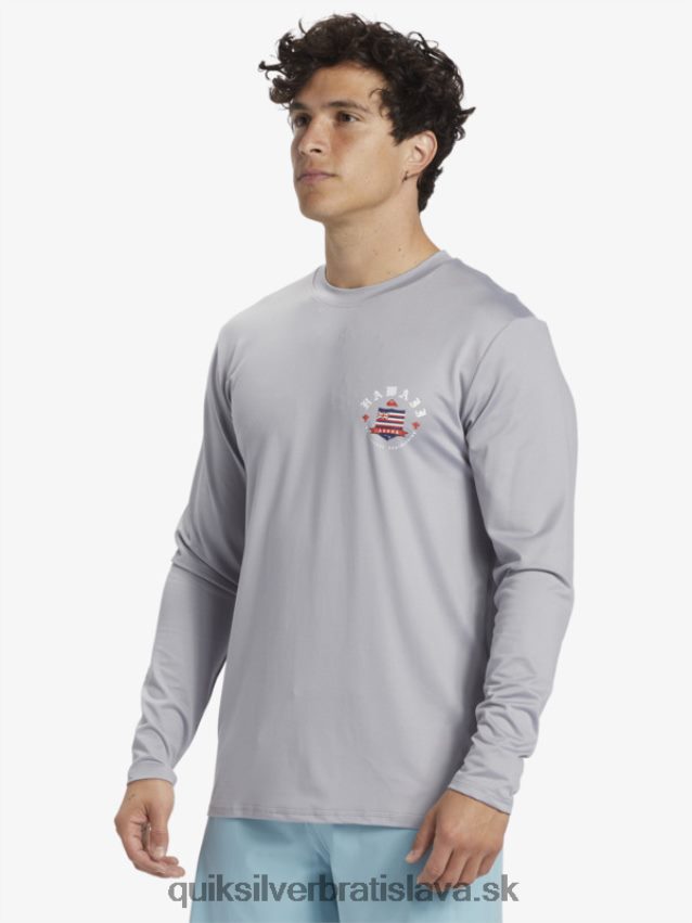 Hawaii royalty upf 50 tričko na surfovanie s dlhým rukávom Quiksilver muži B80HXR925 fujavica