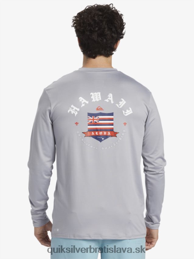 Hawaii royalty upf 50 tričko na surfovanie s dlhým rukávom Quiksilver muži B80HXR925 fujavica