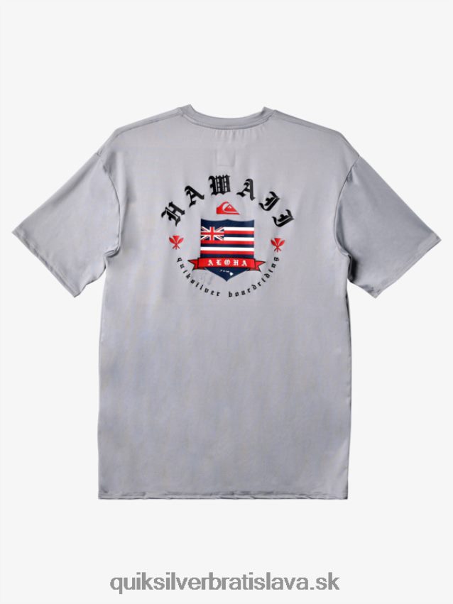 Hawaii royalty upf 50 tričko na surfovanie s krátkym rukávom Quiksilver muži B80HXR1124 fujavica
