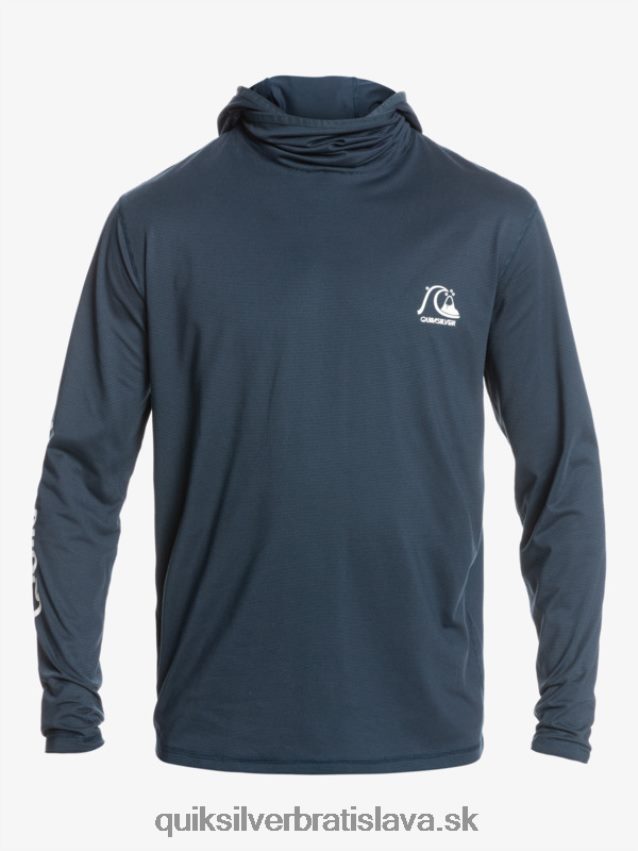 Heritage upf 50 surfové tričko s dlhým rukávom Quiksilver muži B80HXR417 polnočný námornícky vres