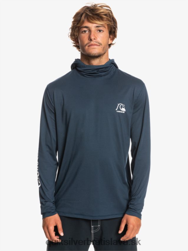 Heritage upf 50 surfové tričko s dlhým rukávom Quiksilver muži B80HXR417 polnočný námornícky vres