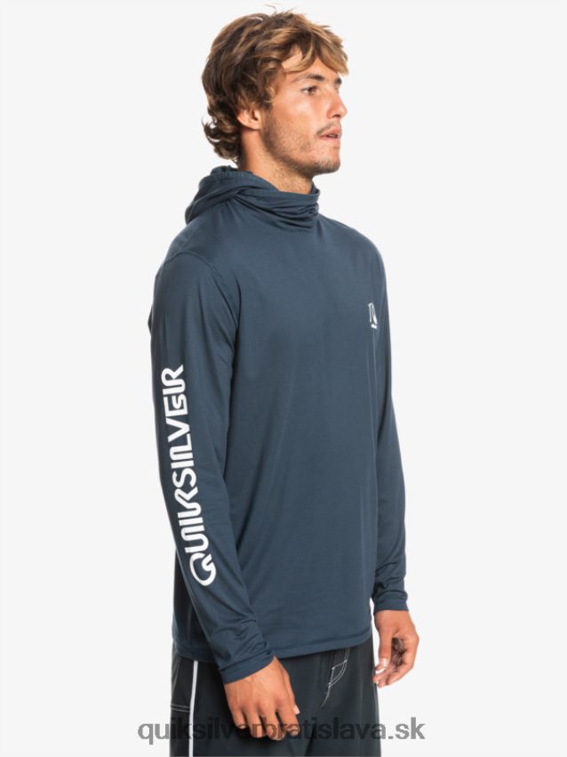 Heritage upf 50 surfové tričko s dlhým rukávom Quiksilver muži B80HXR417 polnočný námornícky vres