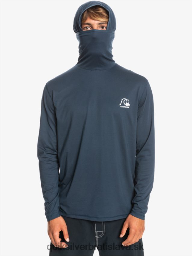Heritage upf 50 surfové tričko s dlhým rukávom Quiksilver muži B80HXR417 polnočný námornícky vres