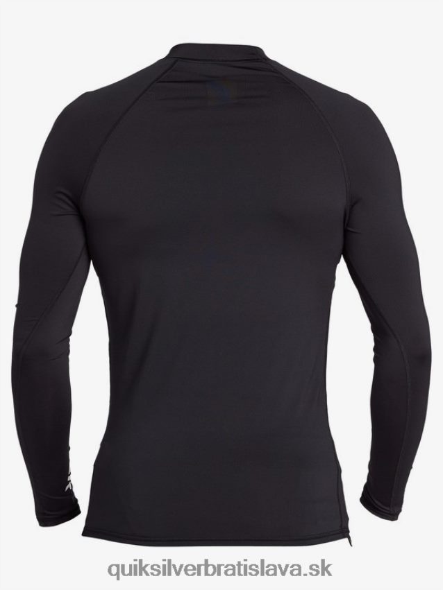 all time long sleeve upf 50 rashguard Quiksilver muži B80HXR1430 čierna