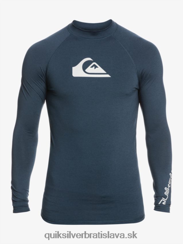 all time long sleeve upf 50 rashguard Quiksilver muži B80HXR820 námornícke sako vres