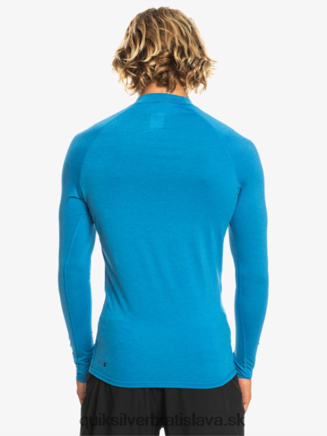 all time long sleeve upf 50 rashguard Quiksilver muži B80HXR822 šnorchlovať modrý vres