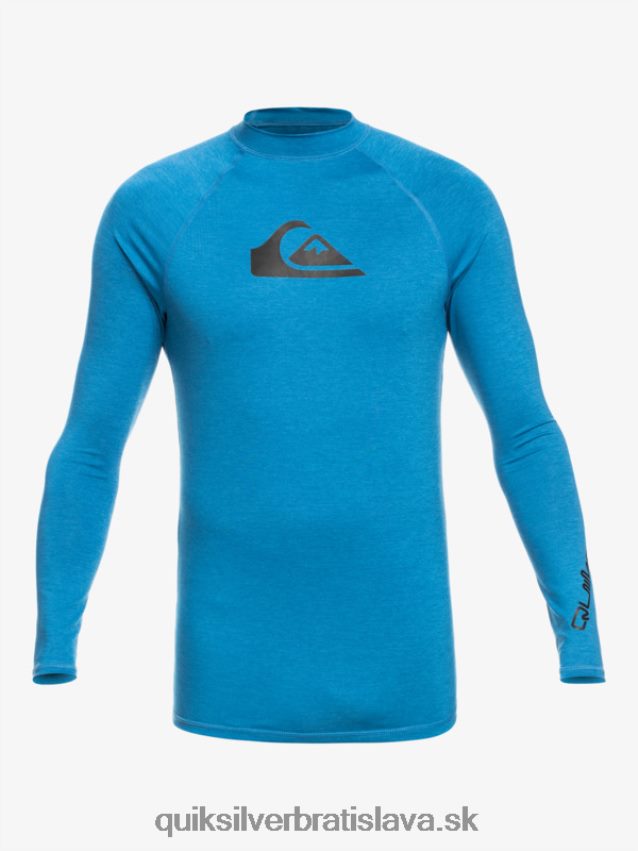 all time long sleeve upf 50 rashguard Quiksilver muži B80HXR823 vallarta modrý vres