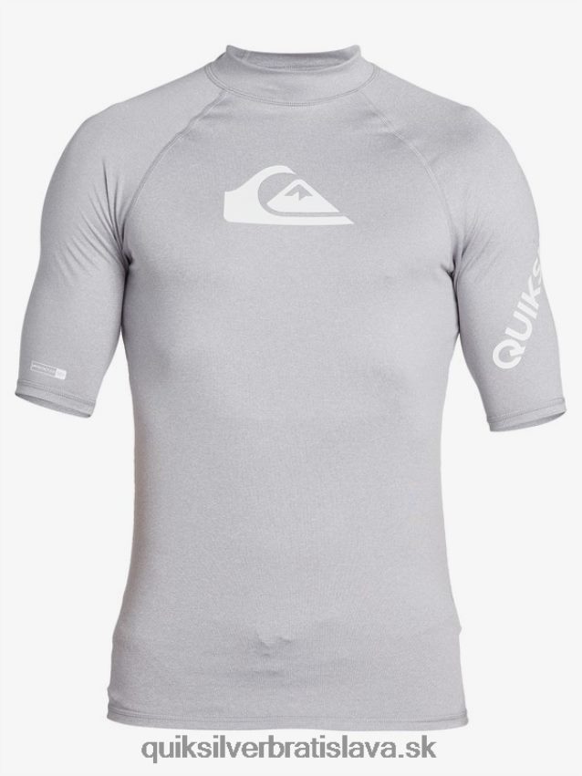 all time short sleeve upf 50 rashguard Quiksilver muži B80HXR1260 vres so snehom