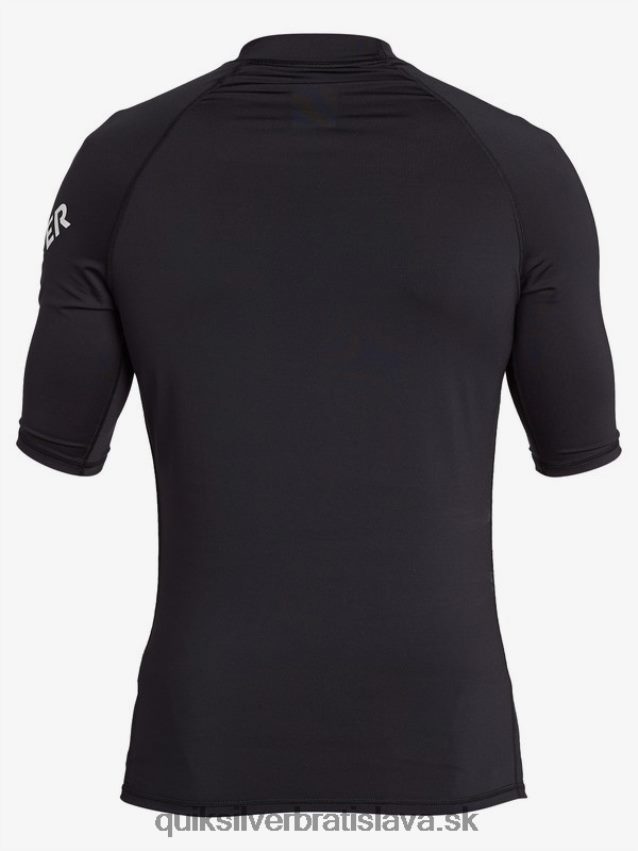 all time short sleeve upf 50 rashguard Quiksilver muži B80HXR1261 čierna