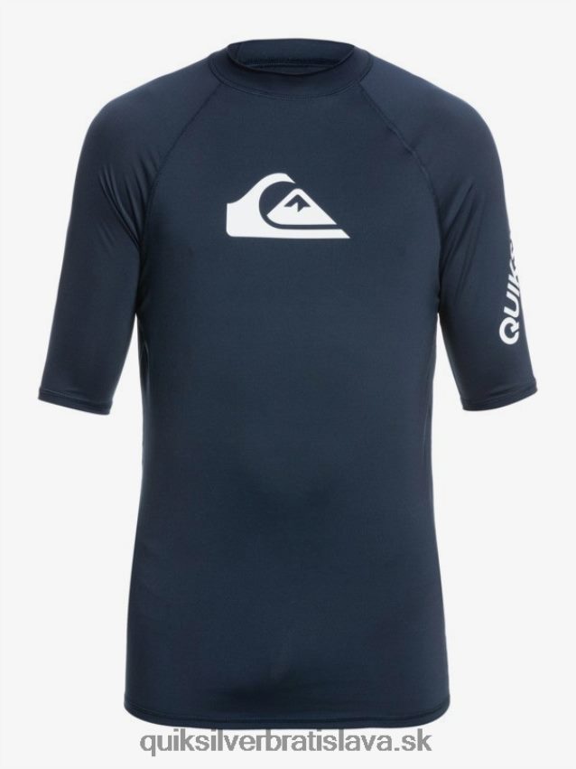all time short sleeve upf 50 rashguard Quiksilver muži B80HXR1263 námornícke sako
